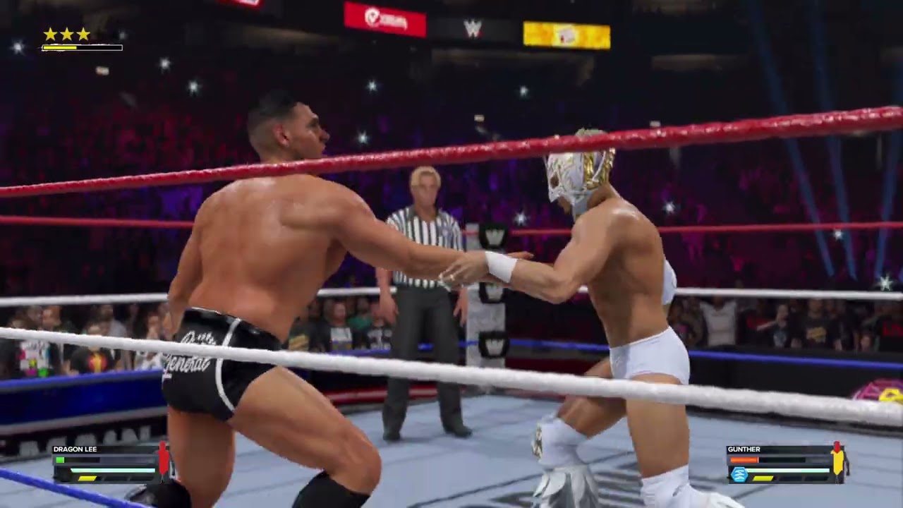WWE 2K24 Gunther vs Dragon Lee Submission Match