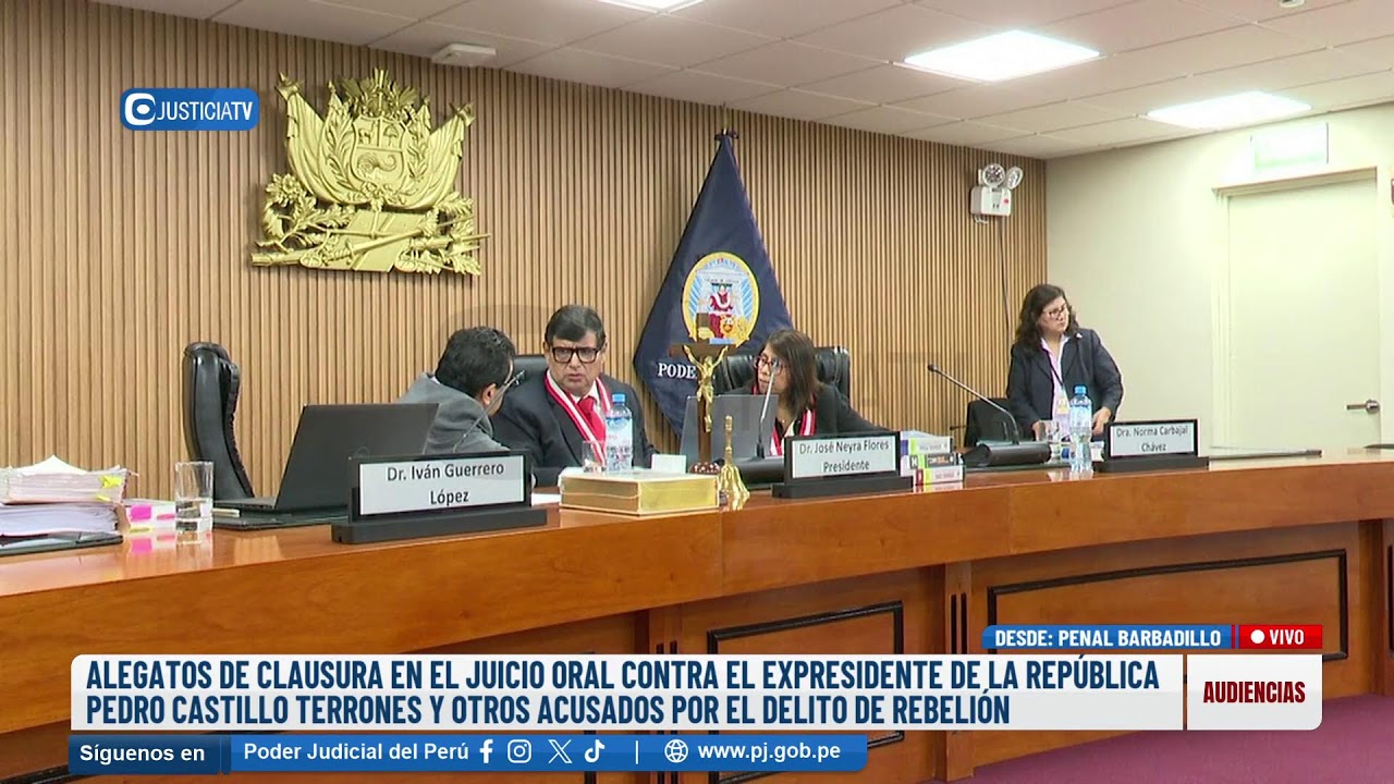 🔴#EnVivo | ALEGATOS DE CLAUSURA EN EL JUICIO ORAL CONTRA PEDRO CASTILLO TERRONES Y OTROS