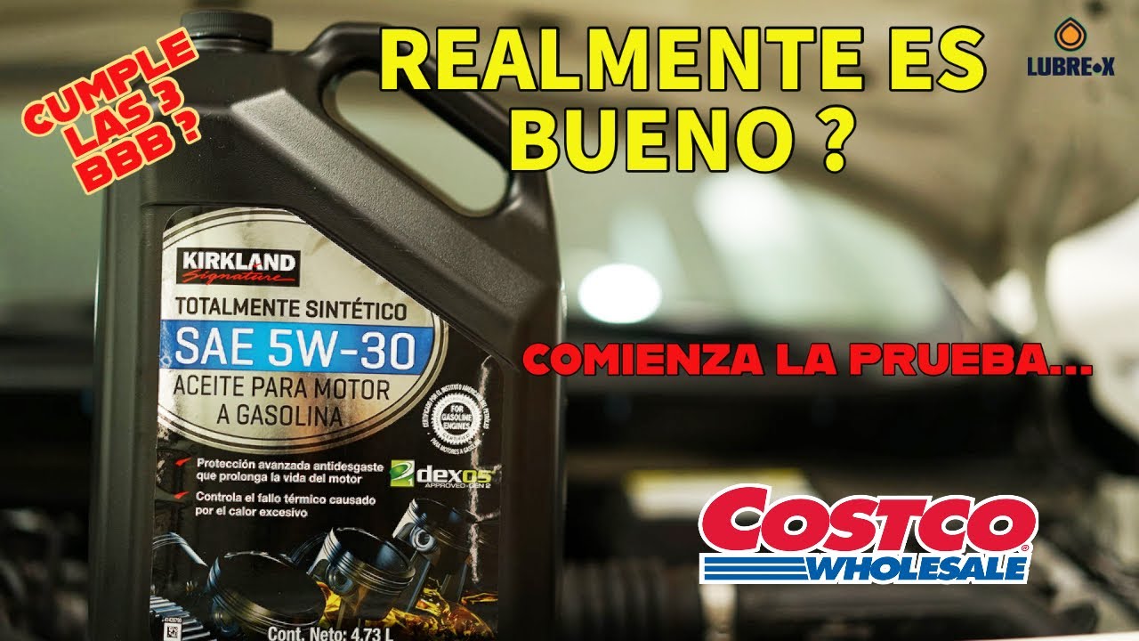 EL ACEITE 5W30 SINTETICO COTSCO KIRKLAND ES REALMENTE ES SEGURO PARA TU COCHE ? INICIA LA PRUEBA..