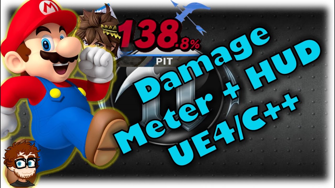 Как создать свою собственную игру Super Smash Bros.! | Урок по Unreal и C++, часть 1 (Счётчик урона)