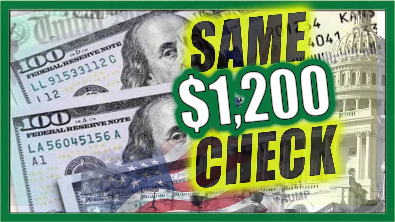 SECOND STIMULUS CHECK UPDATE: CONFIRMED Another $1,200 Stimulus Check + Details for SSI SSDI PPP