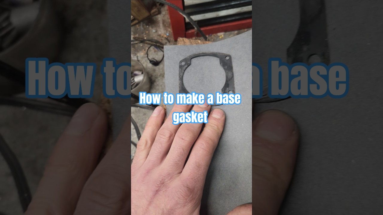 How to make a chain saw base gasket. 