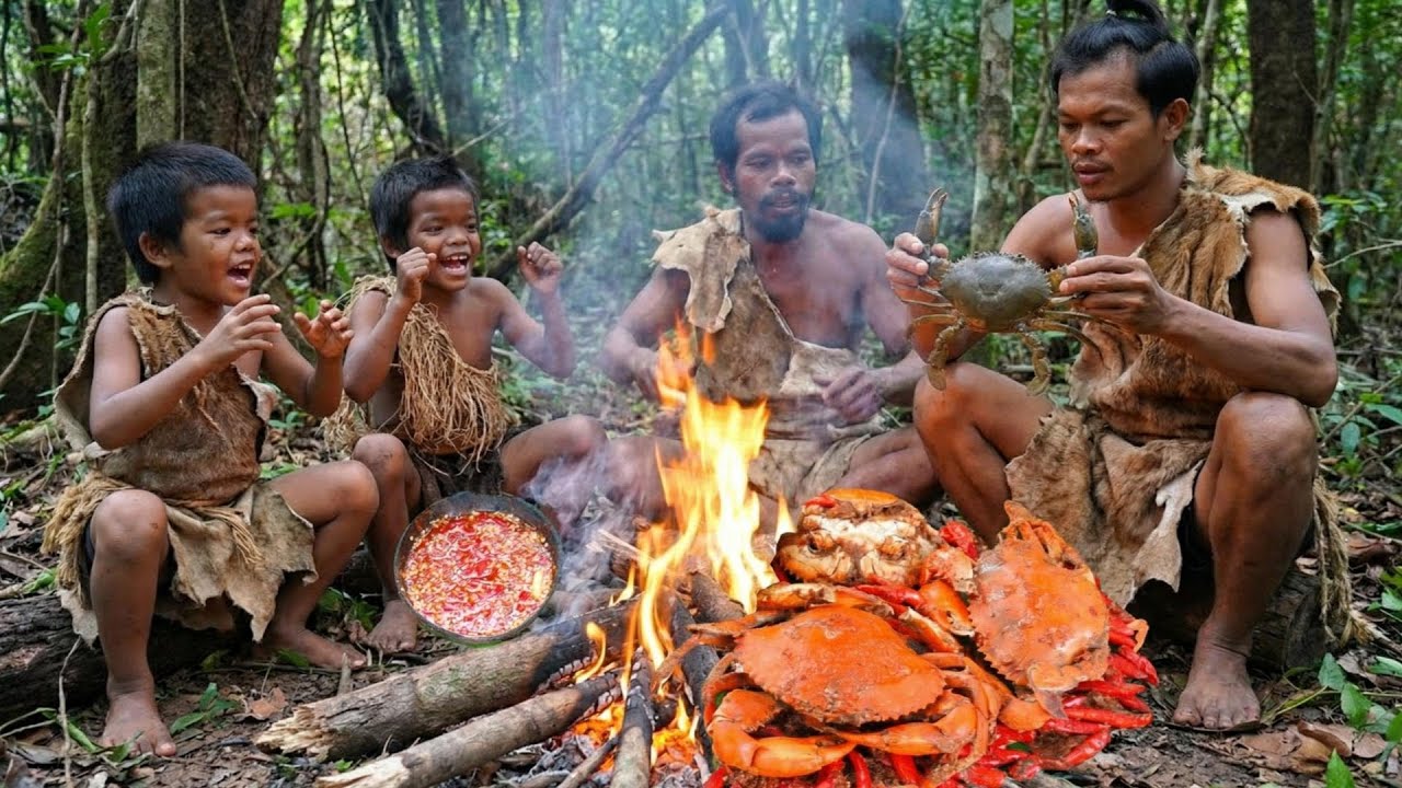 Wilderness Cooking Crab / Jungle Cooking Channel