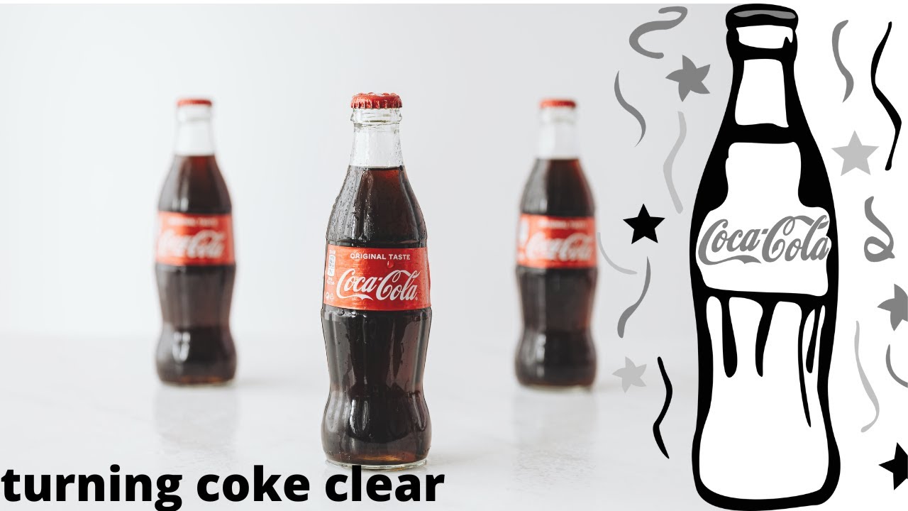 Turning coke  clear with Hocl (bleach)