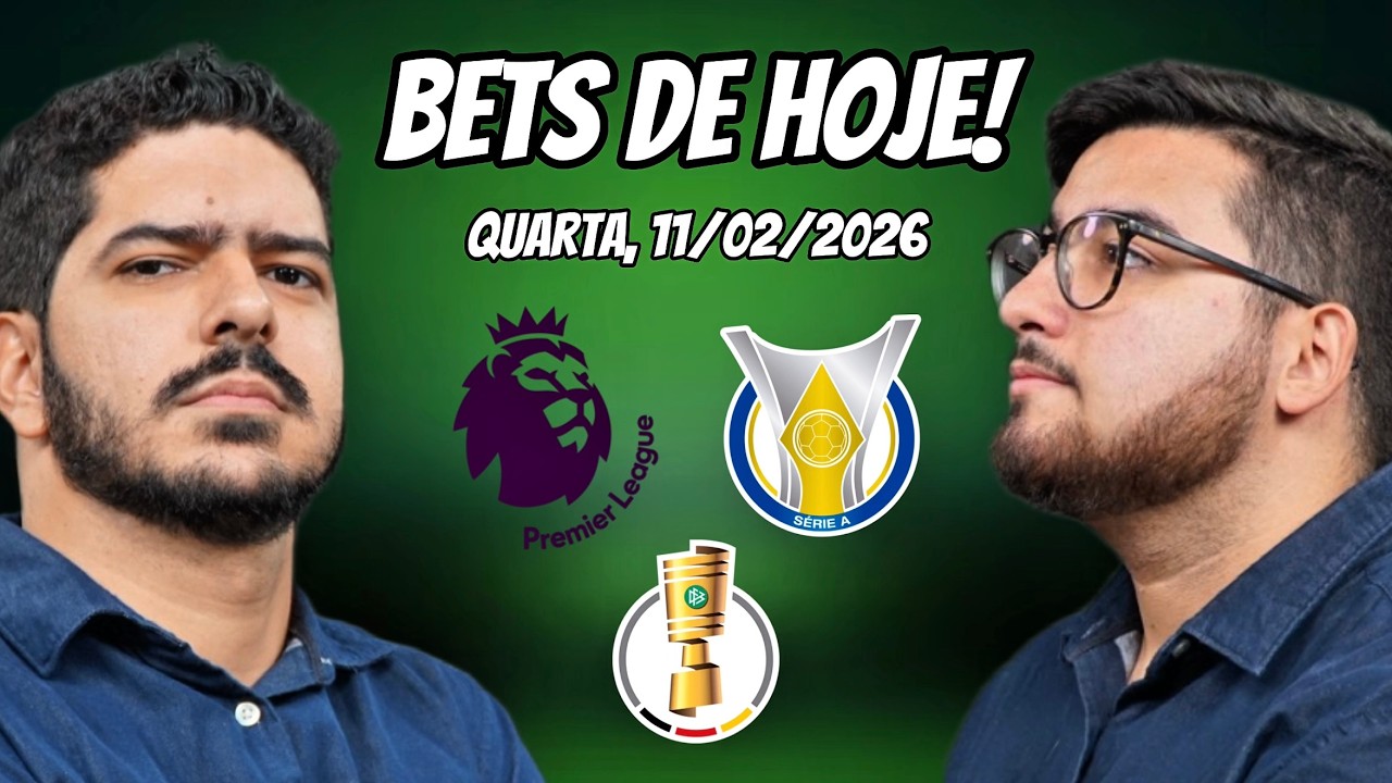 Palpites de Futebol para 11/02/2026 (quarta) - Análises + Bilhete Pronto | Bets de Hoje