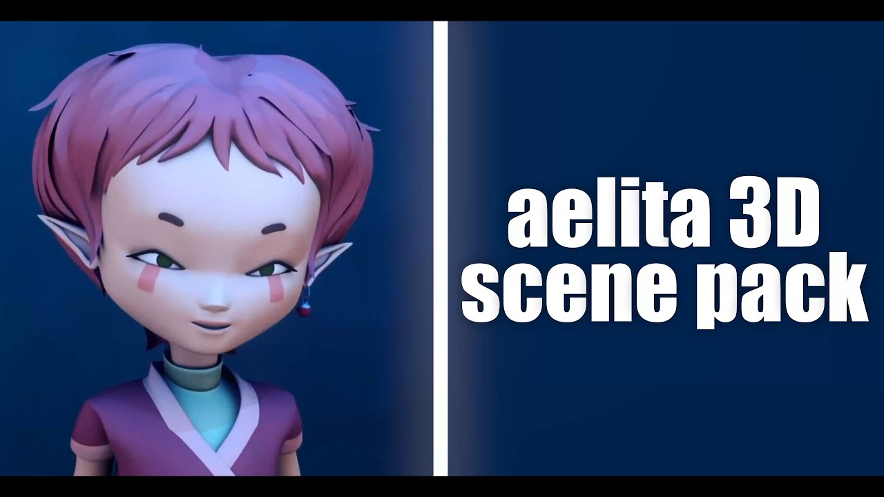 aelita 3D scene pack [season three]