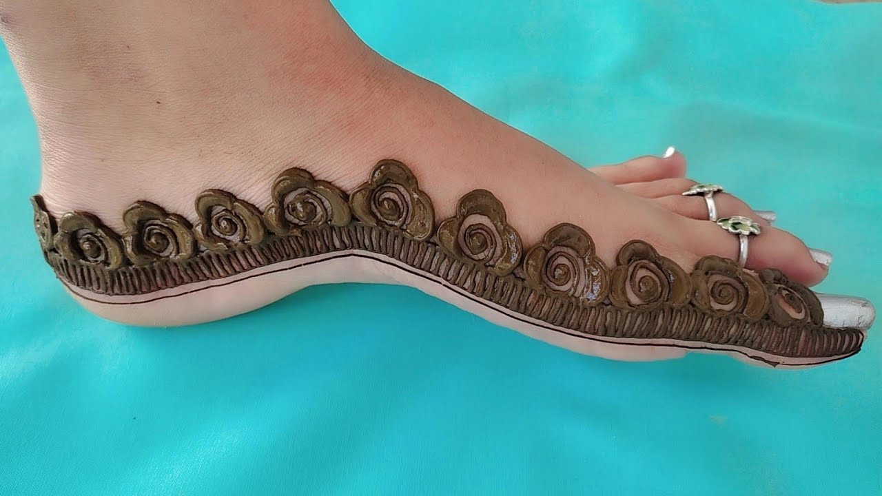 beautiful feet mehndi design for diwali | diwali special feet mehndi design | pair ki mehndi design