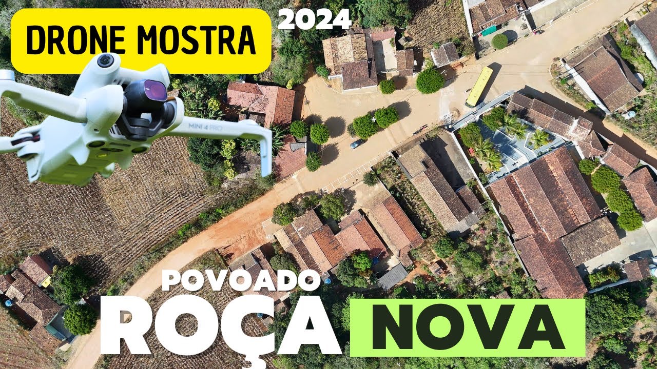 DRONE filma ROÇA NOVA em PARIPIRANGA (Ano 2024)