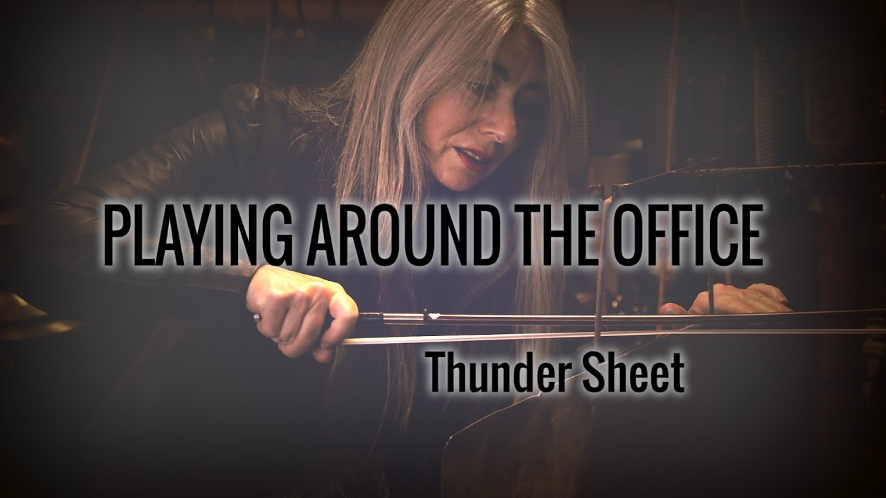 Evelyn Glennie | Playing Around The Office | Part 8 – Thunder Sheet
