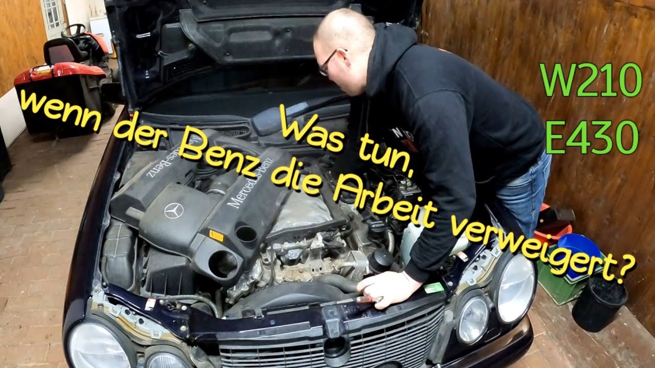Mercedes startet nicht mehr | Kurbelwellensensor tauschen am Mercedes Benz W210 E430 V8