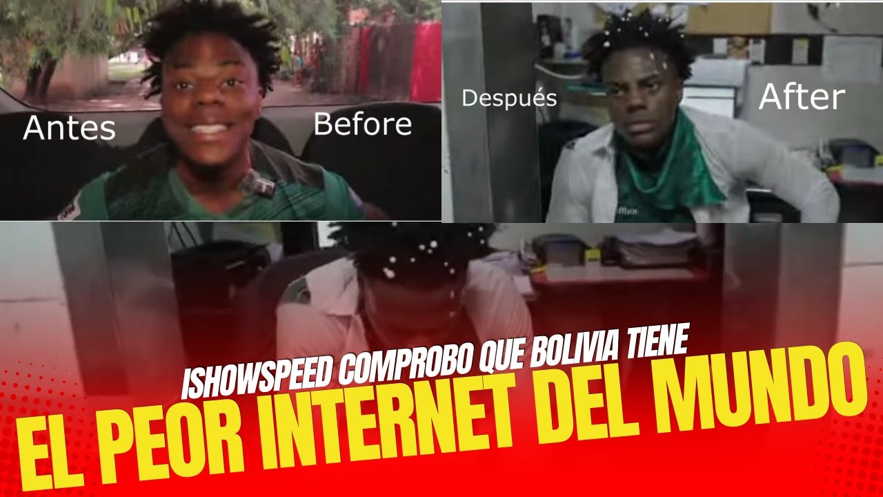 ⚡️ IShowSpeed EN BOLIVIA – EL PEOR INTERNET DEL MUNDO Y BOCHORNOSO RECIBIMIENTO 💻❌