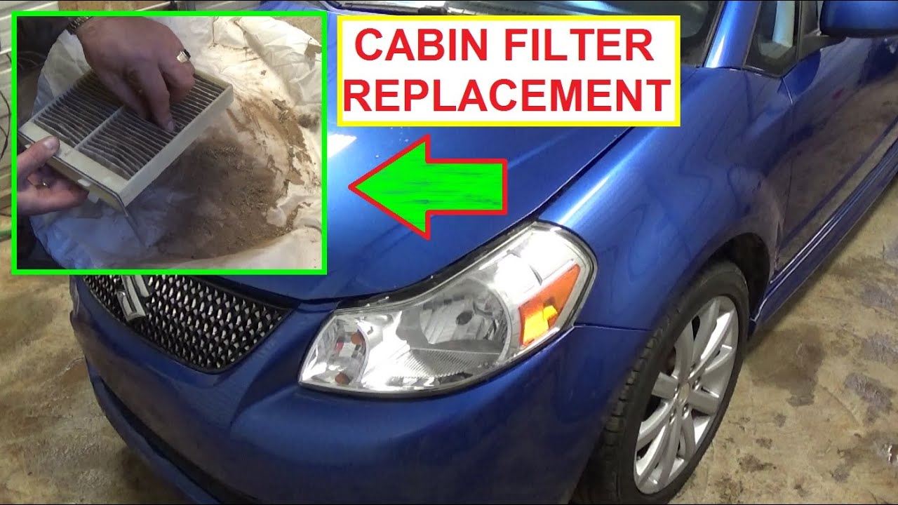 Cabin Air Filter Replacement and Location SUZUKI SX4 or FIAT SEDICI