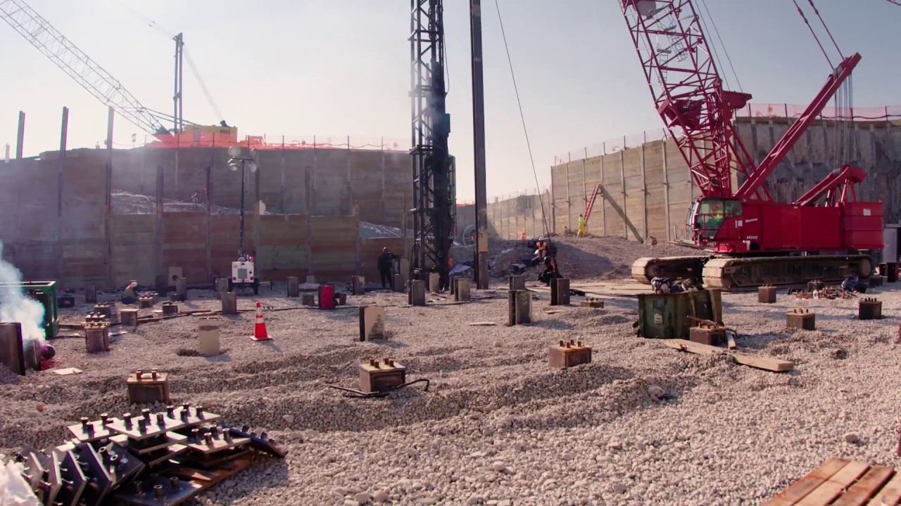 SLC Terminal Construction B-Roll (Pile Driving)