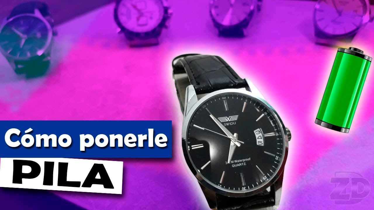 como cambiar pila a un reloj e menos de un minuto