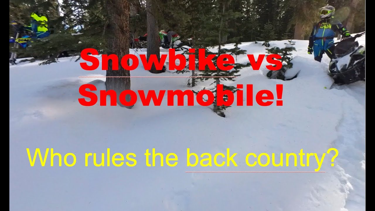 Snowbike vs Snowmobile