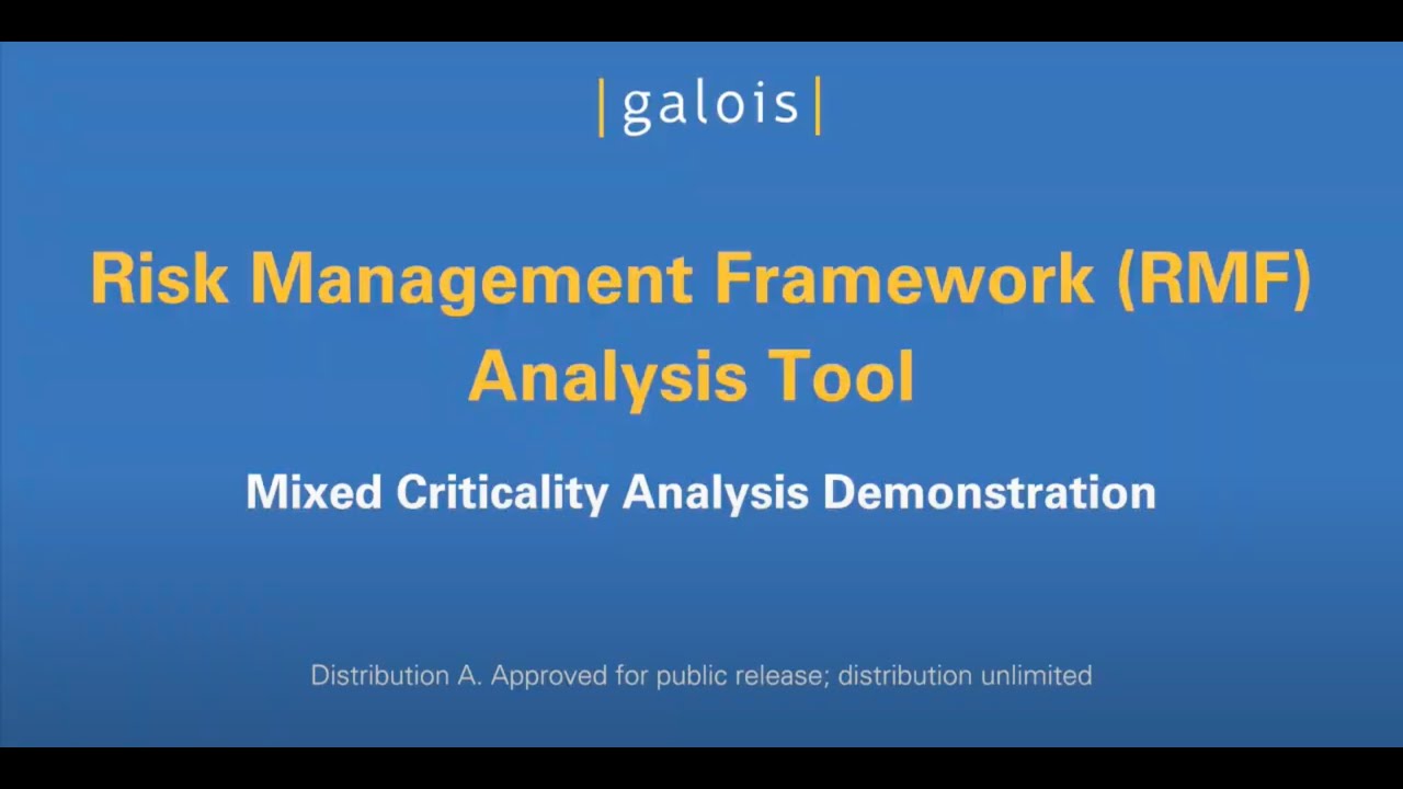 RMF Mixed Criticality Analysis Tool