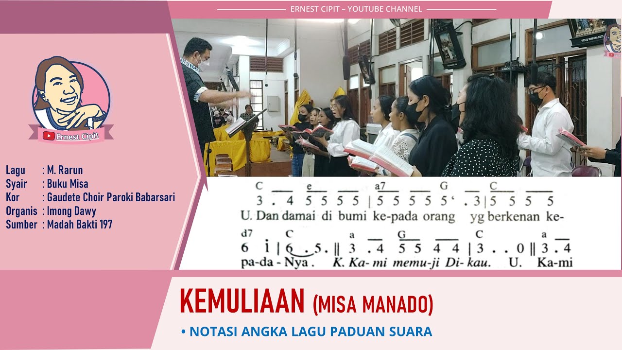 Lagu Ordinarium Kemuliaan Misa Manado | Madah Bakti 197