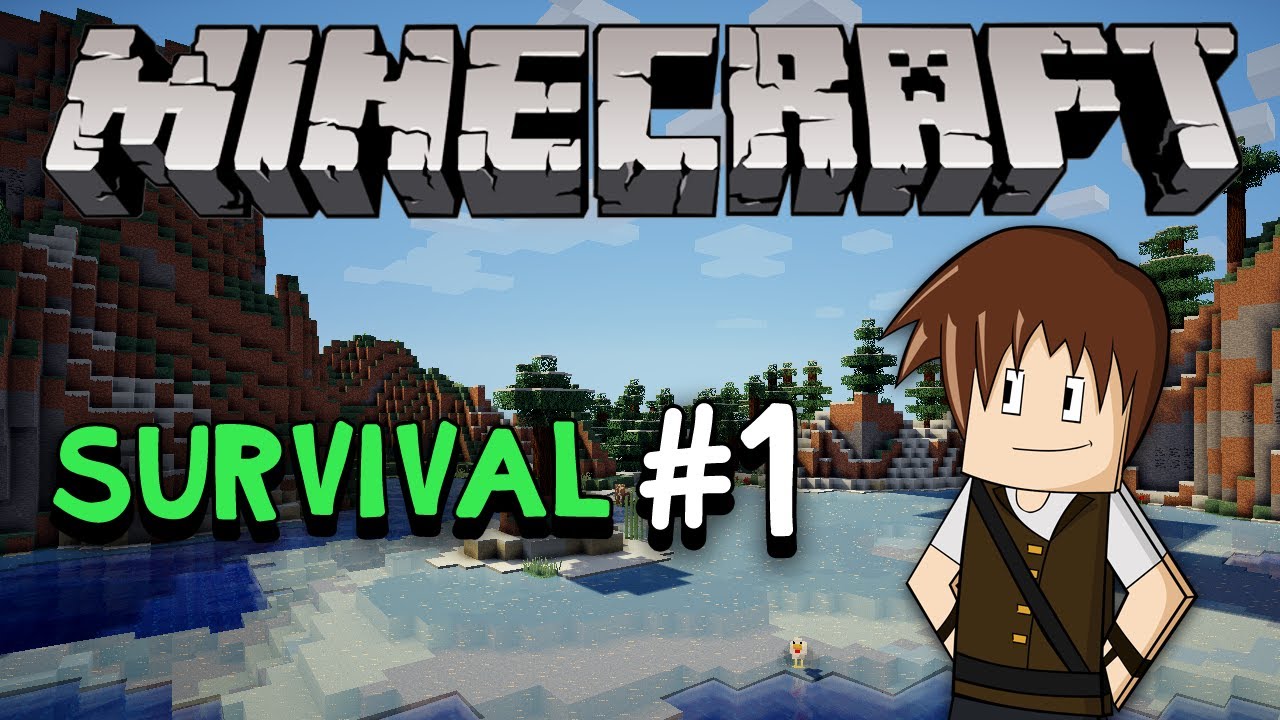 Minecraft Survival #1: Sobrevivendo à primeira noite!