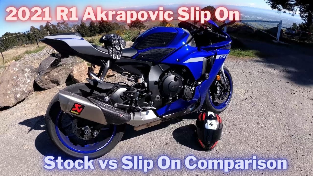 2021 R1 Akrapovic Slip On | Stock Vs Slip On Comparison and Thoughts