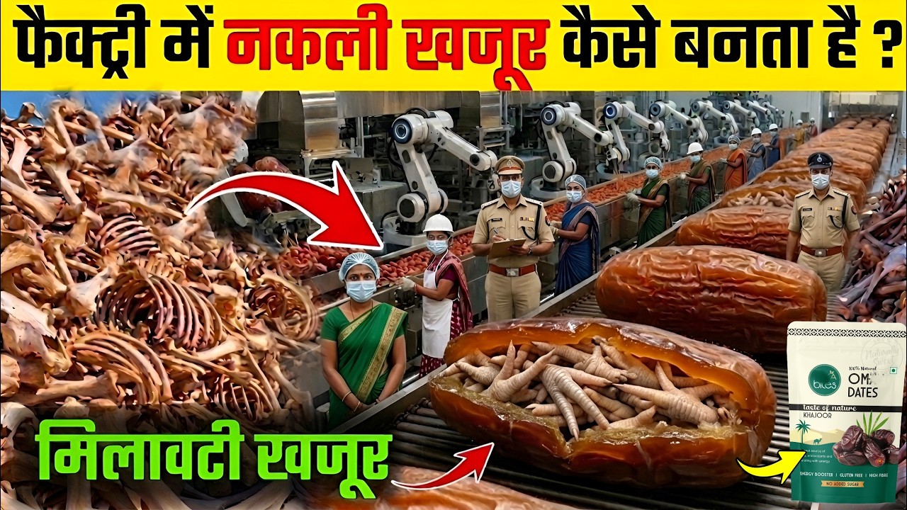 देखिए नकली खजूर कैसे बनता है ? | Nakli Khajur Kaise Banta Hai | Khajur Kaise Banta Hai