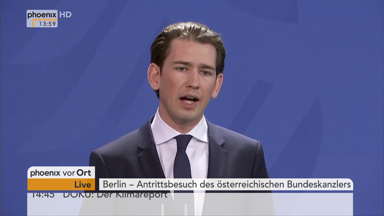 Pressekonferenz mit Angela Merkel und Sebastian Kurz vom 17.01.2018