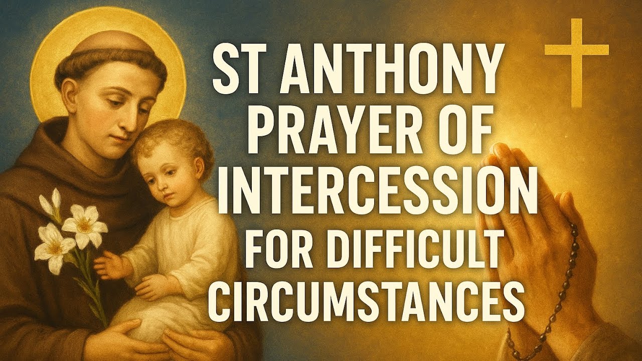 🙏🙏 ST. ANTHONY&rsquo;S PRAYER OF INTERCESSION FOR DIFFICULT CASES |  ST ANTHONY OF PADUA 🙏