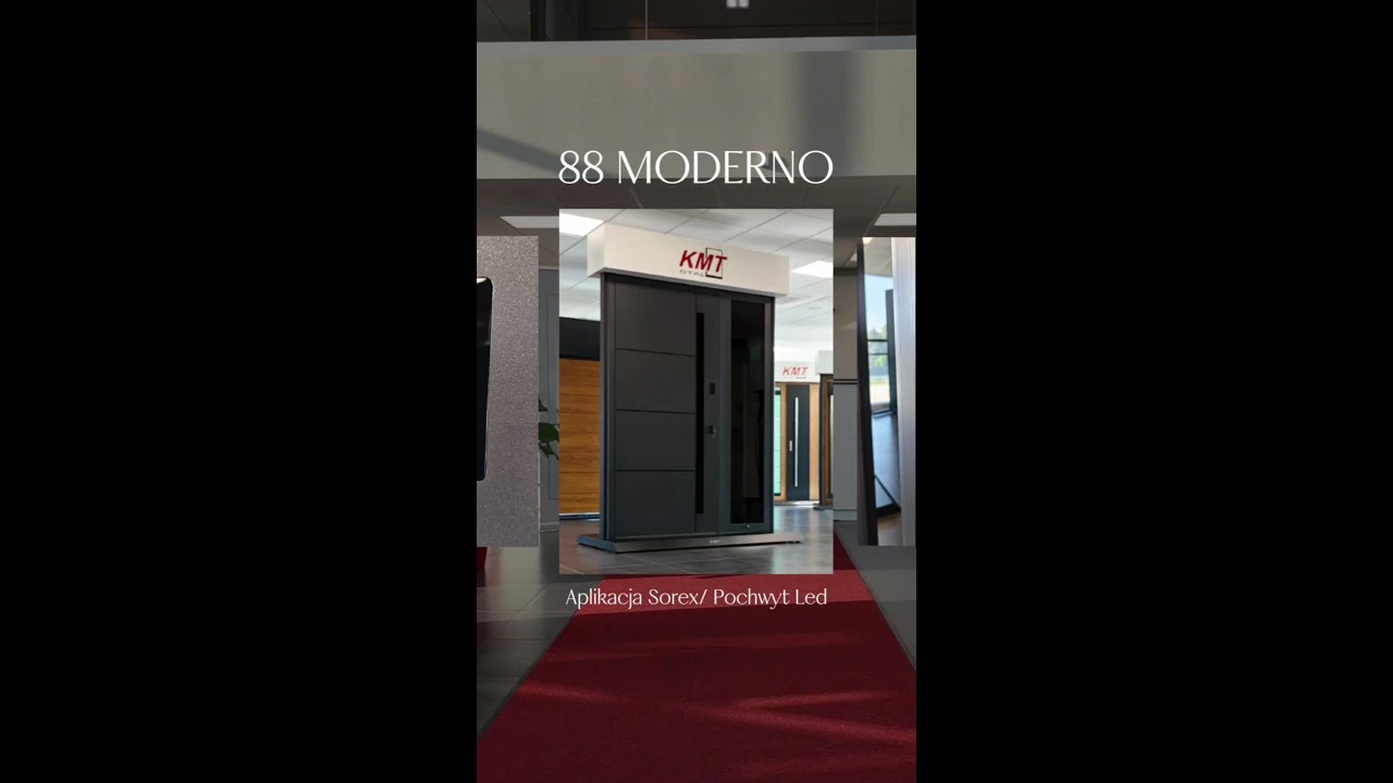 Aplikacja Sorex oraz Pochwyt LED w drzwiach KMT MODERNO