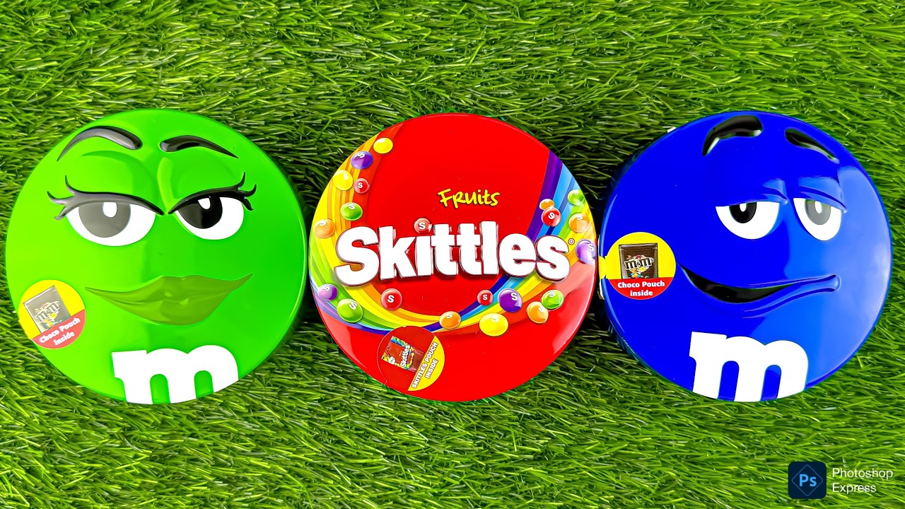 Satisfying Video | Unpacking and Mixing Rainbow Candy in M&M'S Boxes ASMR