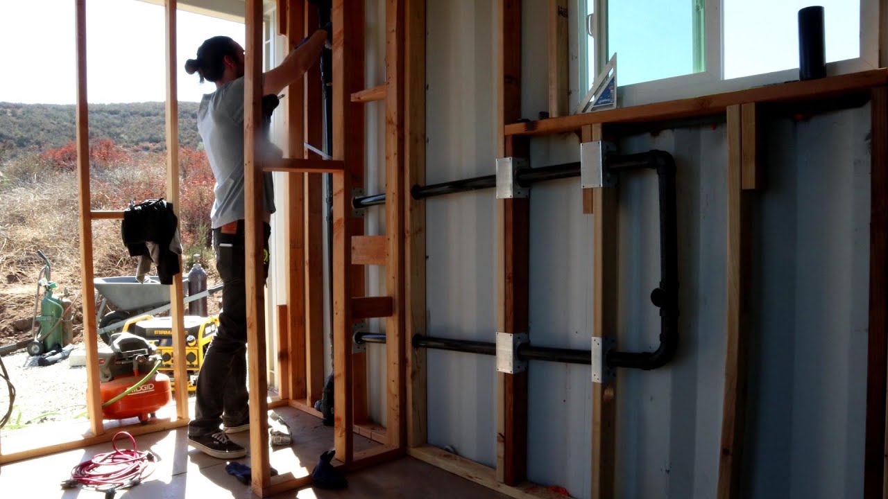 Container Home Build ep3 Drainage