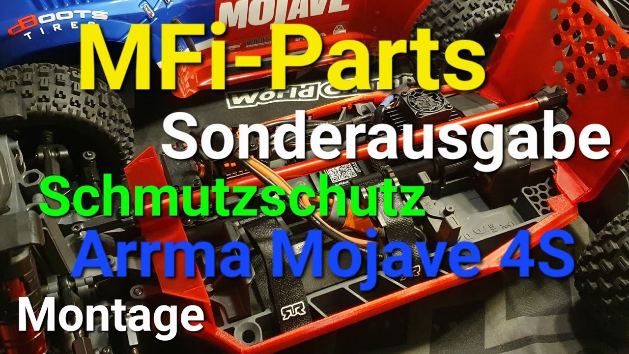 Schmutzschutz Montage für den Arrma Mojave 4S von MFi-Parts!