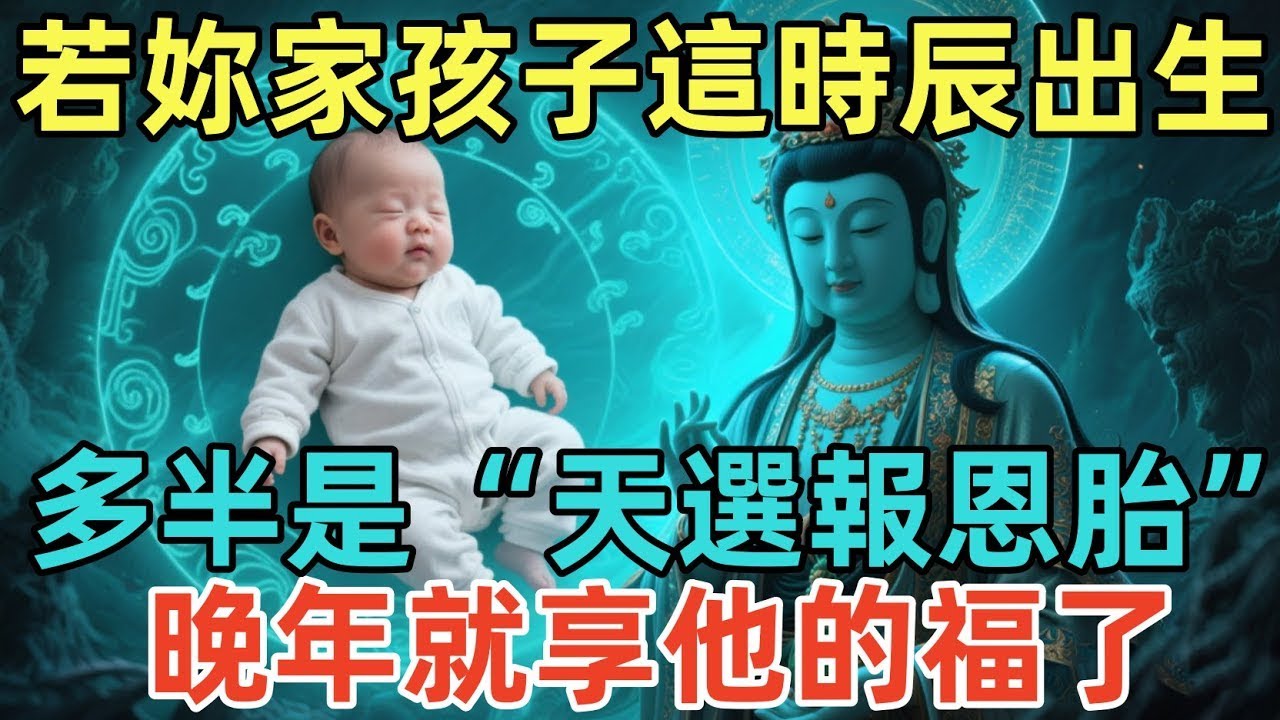 若妳家孩子是這時辰出生，多半是“天選報恩胎”，晚年就享他的福了！#佛淨 #佛學 #佛陀 #佛法 #佛教 #修行