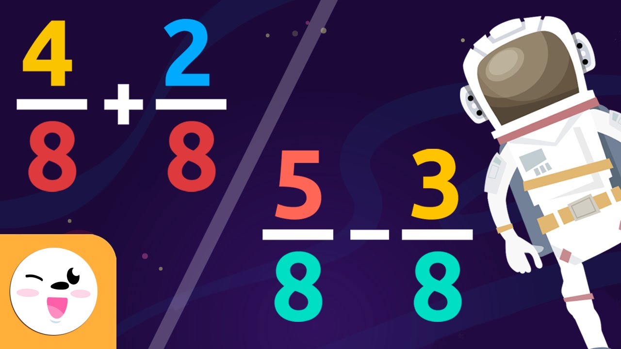 Adding and Subtracting Fractions - Same Denominator - Math for Kids