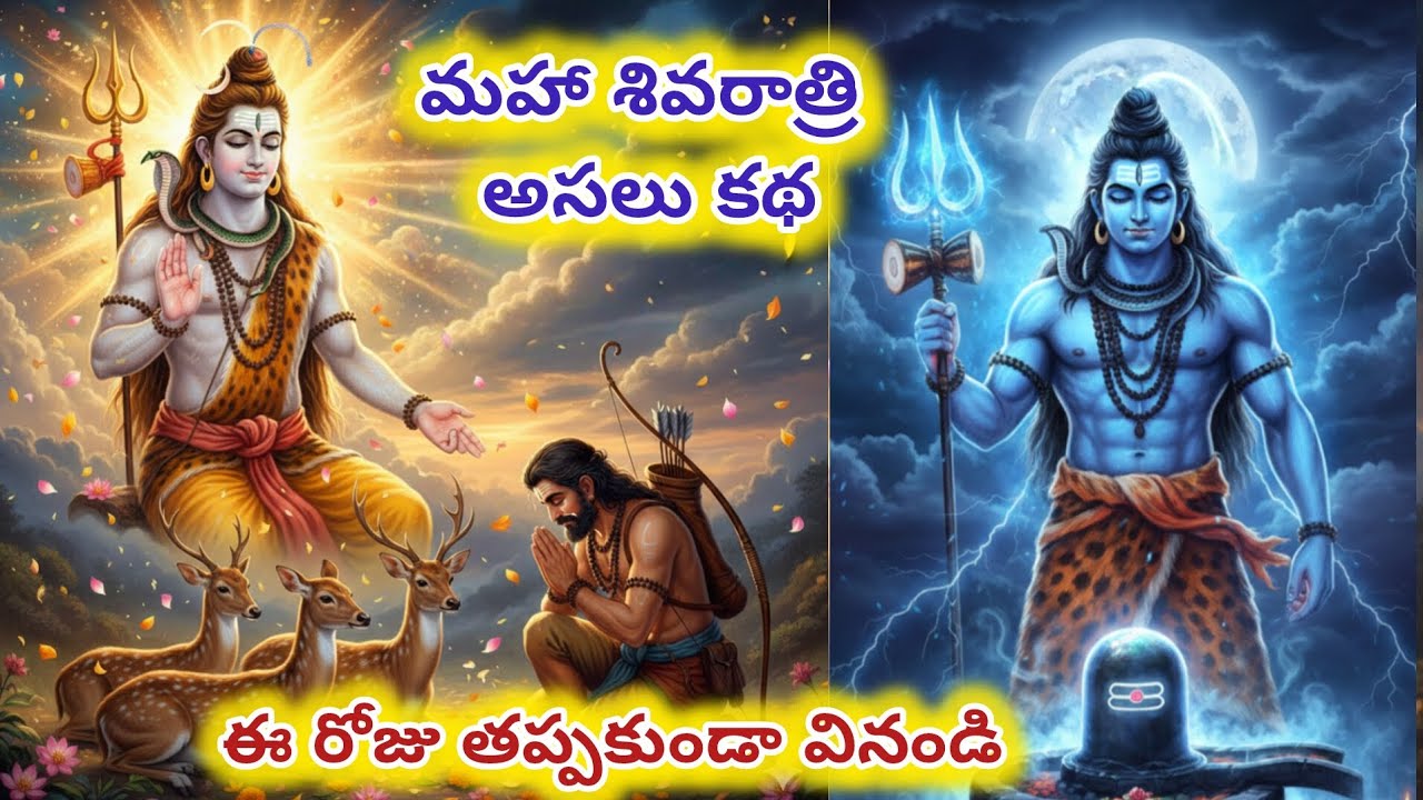 మహా శివరాత్రి కథ. ఈ కథ విన్న వారికి సకల కష్టాలు తీరిపోతాయి. తప్పకుండా వినండి||#omnamahshivaya 
