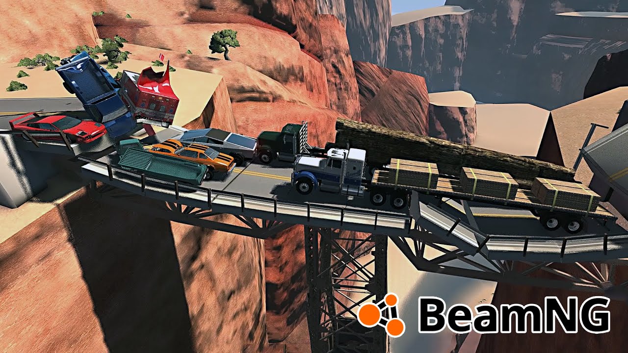 МОСТ НЕ ВЫДЕРЖАЛ - BeamNG