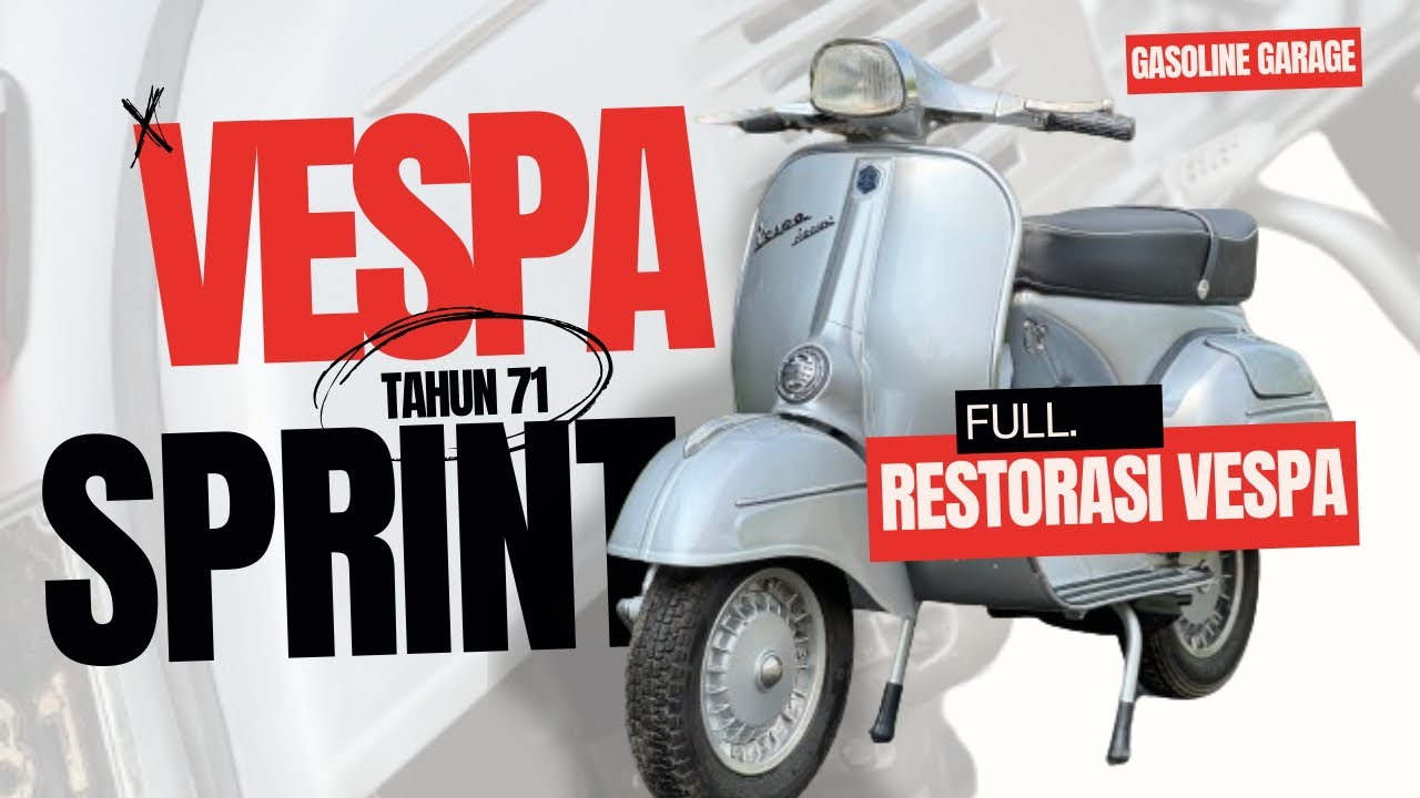 Final Part | Full Restorasi Vespa Sprint 71 Silver Metalik #vesparestoration #shorts #fyp #short