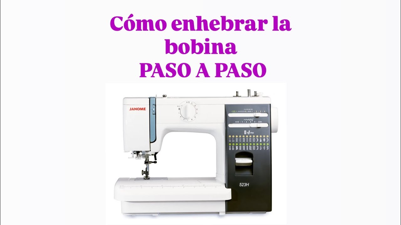 Cómo rellenar y enhebrar la bobina de la máquina de coser | Paso a paso para principiantes