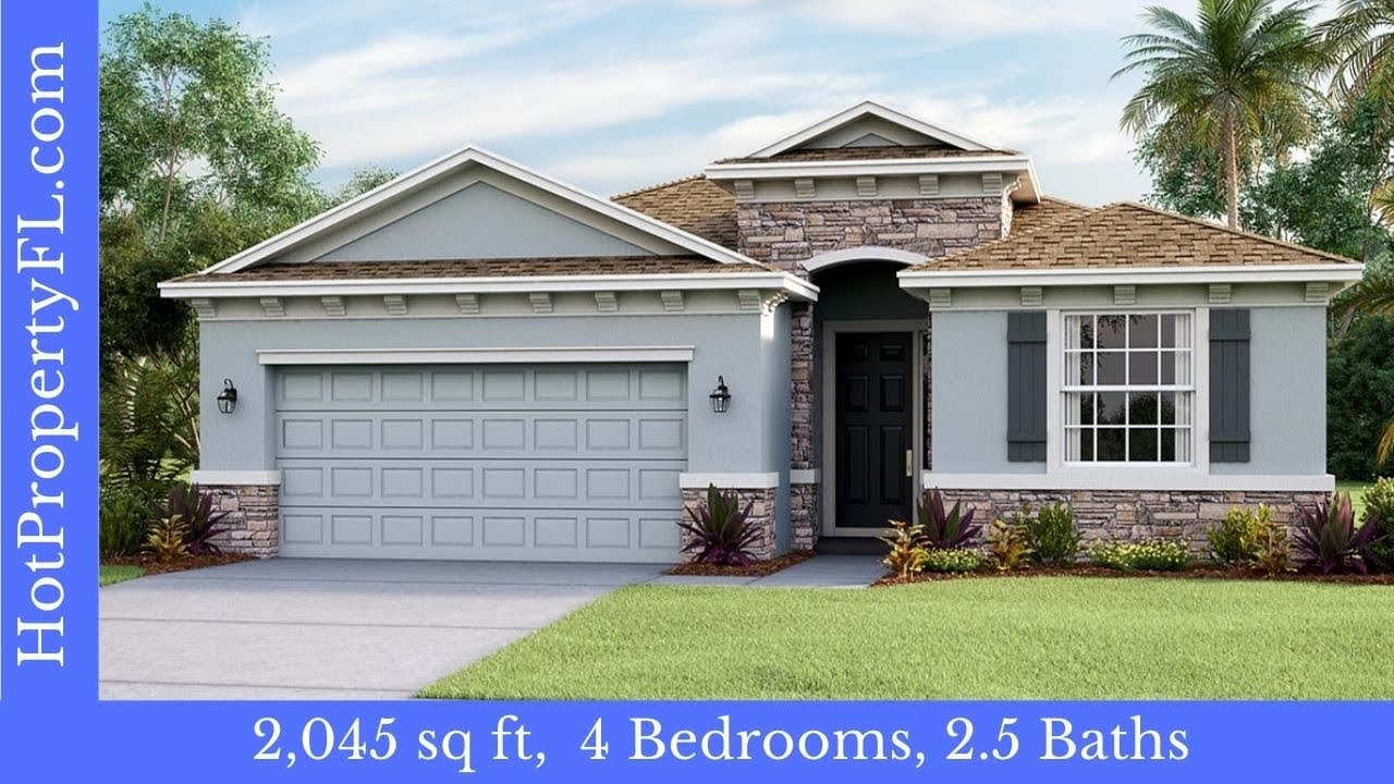 Tour Of New Home In Parrish/tampa/sarasota | Dr Horton Lantana Model At Bella Lago | $400-$500k