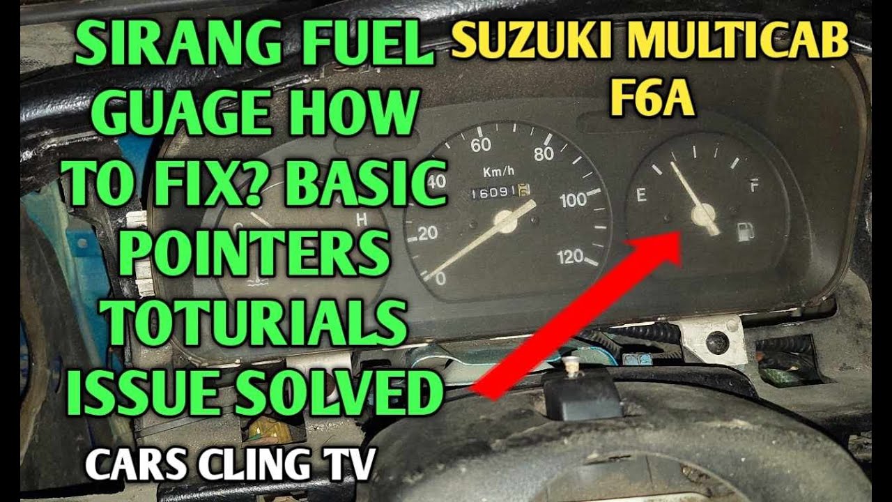 SUZUKI MULTICAB FUEL GUAGE ASSEMBLY STUCK UP ISSUE FLOATER / TACHOMETER BASIC PAANO AYUSIN ALAMIN