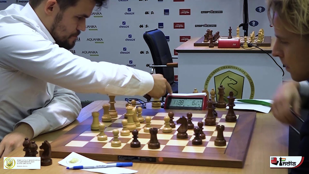 Magnus Carlsen vs Viktor Laznicka | World Rapid 2019 Round 8