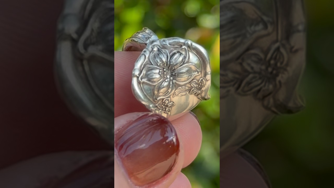 The Orange Blossom Spoon Ring | Handmade Vintage Jewelry from 1904 Silverware 🌸✨