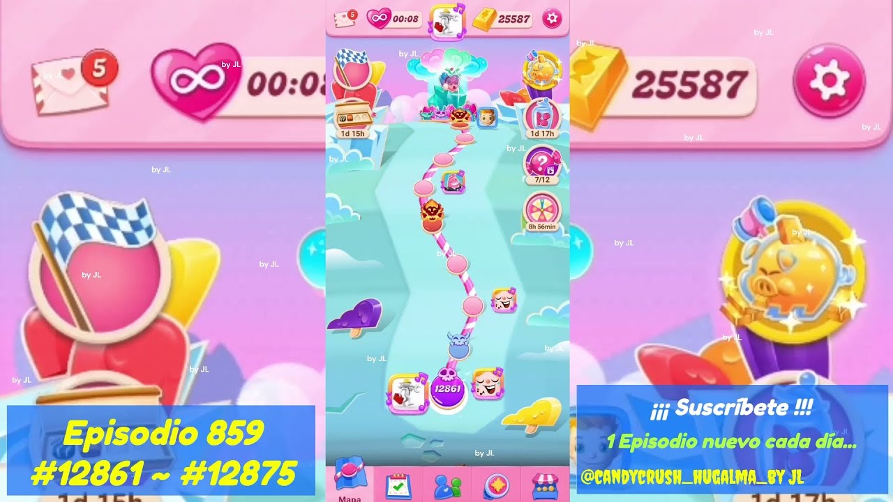Episodio #859 - Niveles #12861 ▶️ #12875  - Candy Crush Saga 2026