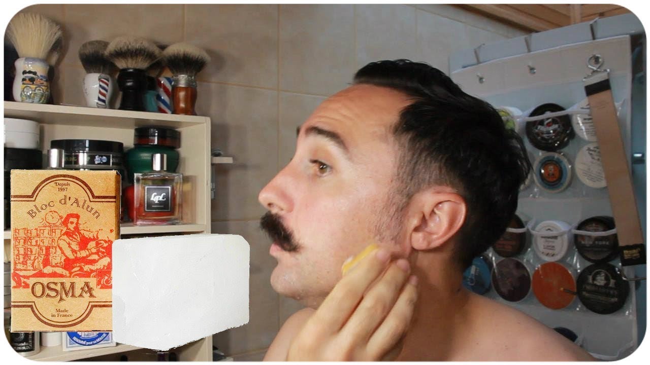 💈 COMMENT utiliser la PIERRE D'ALUN 💈 FILSLADE - Rasage Traditionnel