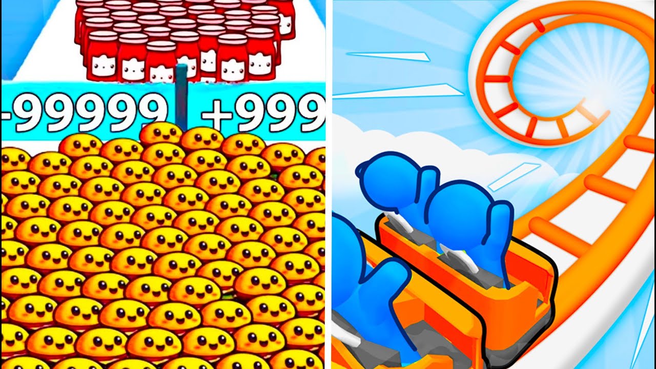 Food Run vs Runner Coaster |🤗🥰😍| Walkthrough All New Max Update Mobile Gameplay BS7273