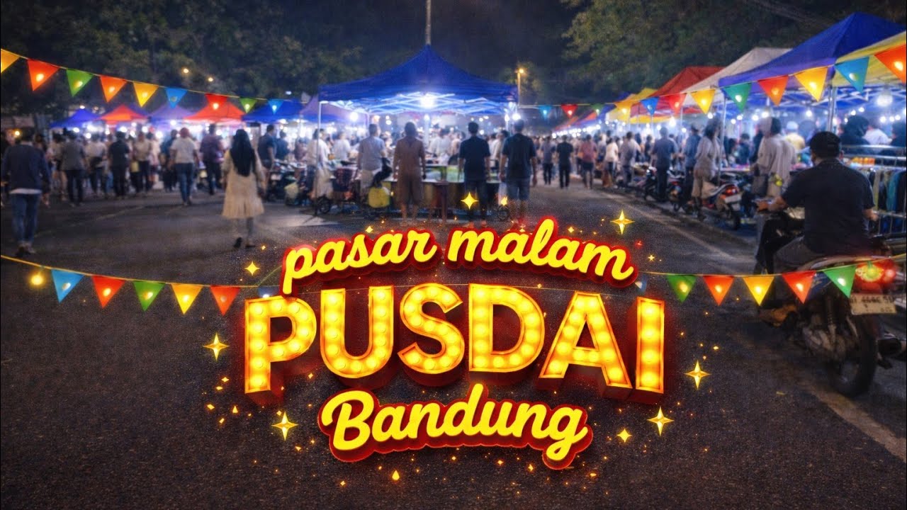 🌘Suasana Menjelang Hari Raya Idul Fitri di PASAR Malam PUSDAI Bandung
