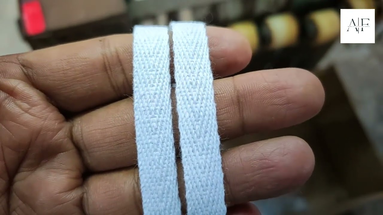 White 10mm cotton twill tape|| Amanullah Cotton Tape Factory||
