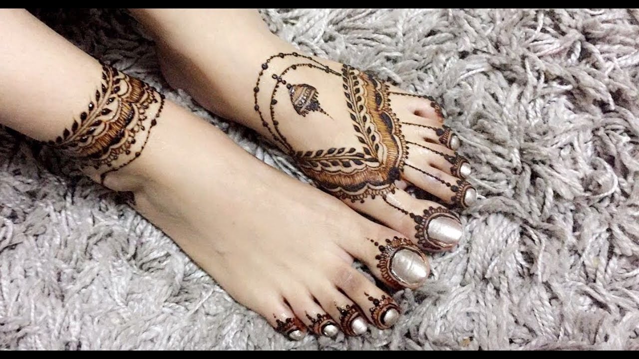 Beautiful Henna Design | Feet Mehendi | Arabic Foot Henna Tattoo الحناء