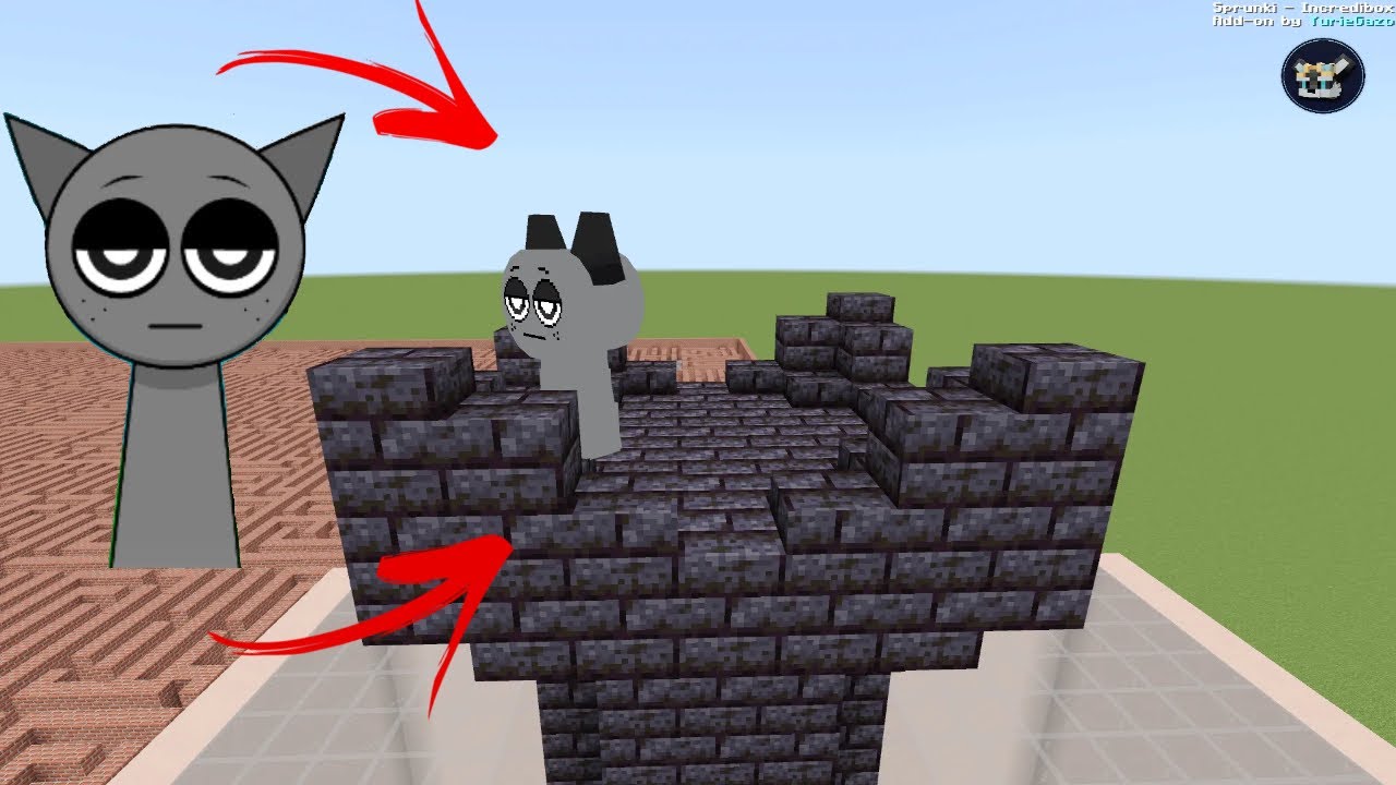 Today I showed the new Sprunki, built a huge castle, and placed a LOT of TNT 😈💥