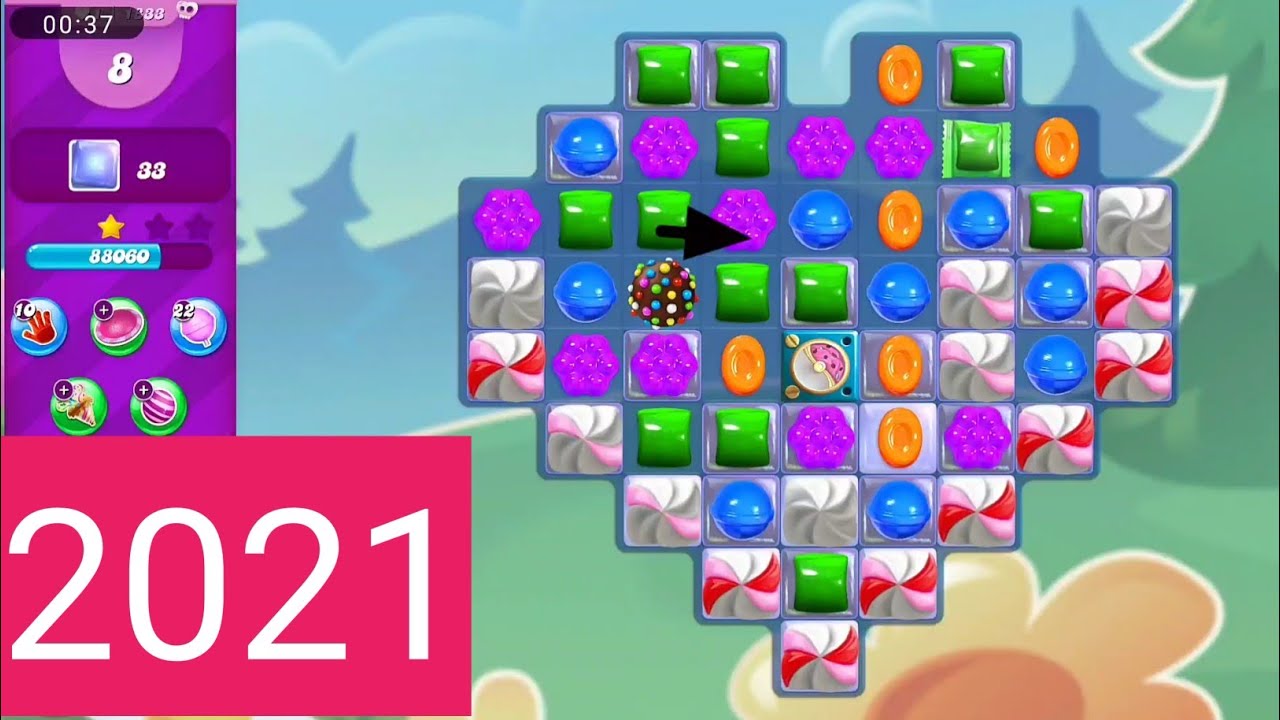 Candy crush saga level 1833 । No boosters । Hard level । Candy crush saga 1833 tips । Sudheer tricks