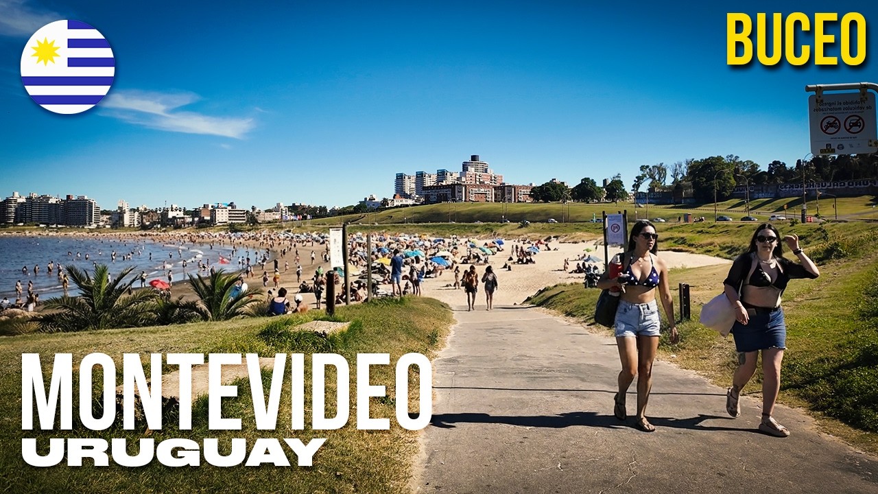 INCREDIBLE CALM in Montevideo | Walking Tour in Montevideo 4k