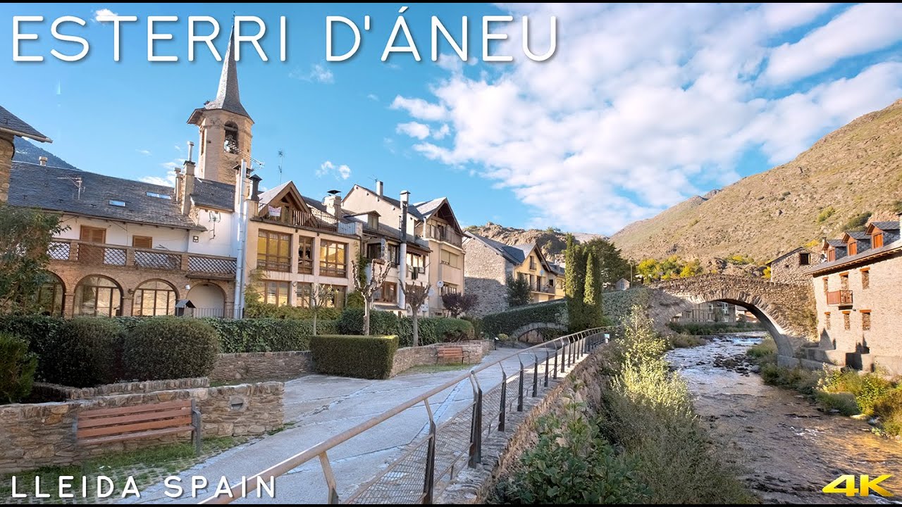 Tiny Tour | Esterri d'Àneu Spain | A 1000 year old riverside town in the north | 2022 Oct